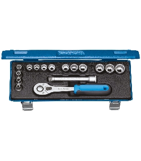 JUEGO DE LLAVES DE VASO 3/8"" 16 PZAS UD 6-19 MM 2682893 GEDORE